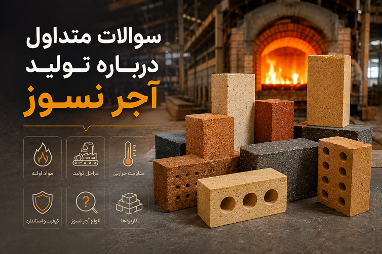 سوالات متداول درباره تولید آجر نسوز | پاسخ‌های کاربردی برای تولیدکنندگان و خریداران