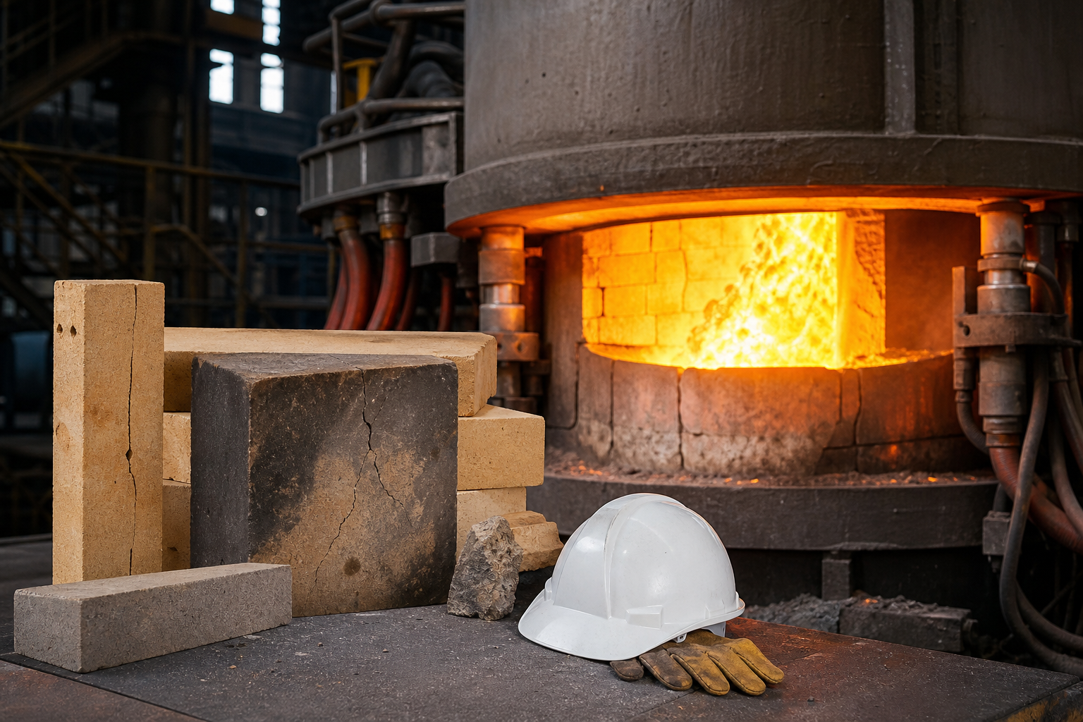 علل معمول شکست، ترک و فرسایش آجر نسوز در کوره القایی و راهکارهای تعمیر سریع